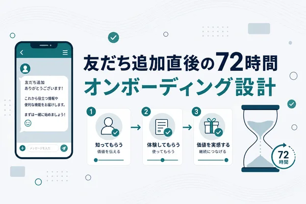 友だち追加直後が勝負！LINEオンボーディング設計の極意のアイキャッチ画像