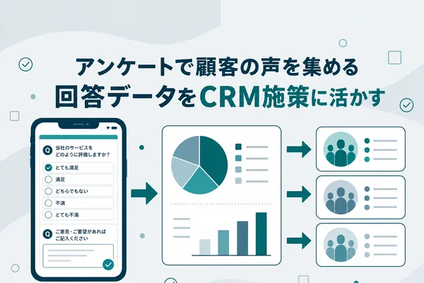 アンケート×LINE — 顧客の声をCRM施策に活かす実践ガイドのアイキャッチ画像